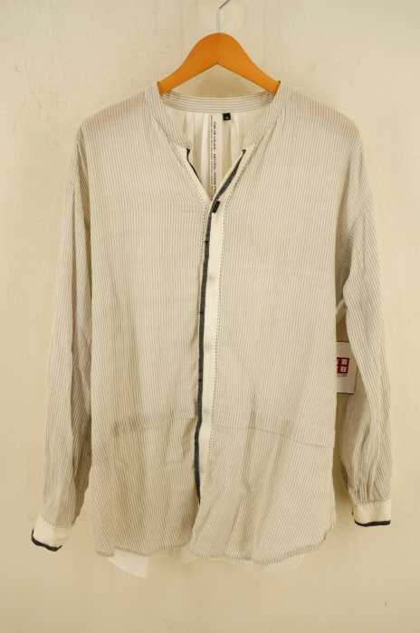 pas de calais（パドカレ） 18SS インドカディミニヘリンボンビッグシャツブラウス レディース トップス