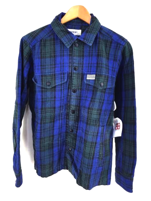 TOMMY(トミー) チェック柄スナップボタンシャツジャケット メンズ アウター