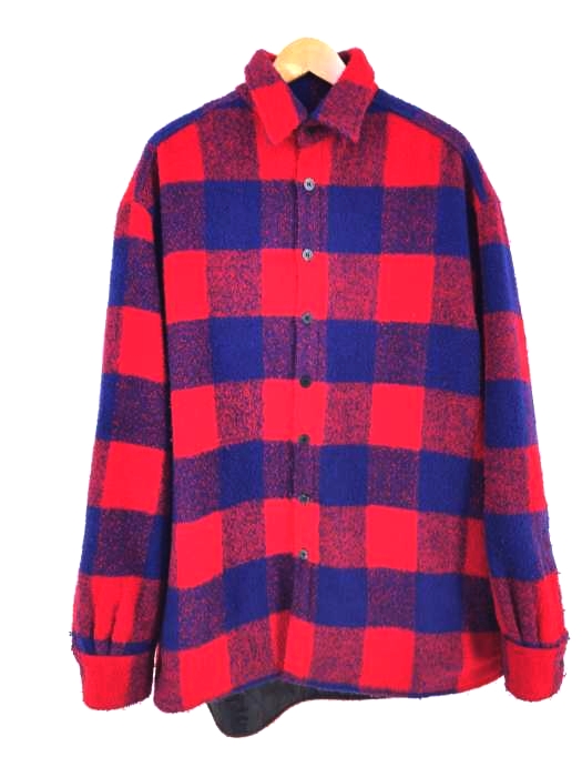 WHITELAND（ホワイトランド） PADDED CHECK SHIRT オーバーサイズ チェック シャツ ジャケット メンズ アウター