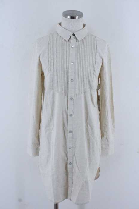BONDS＆PEACE （ボンズアンドピース） 15AW　ピンタックリネン混スナップボタンロングシャツ メンズ トップス