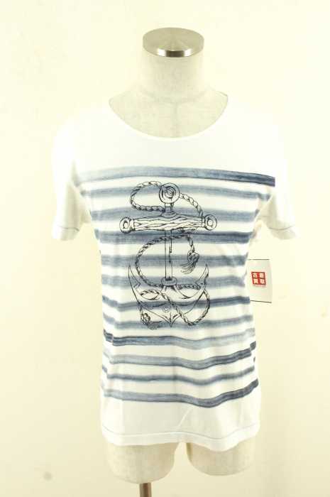 R.NEWBOLD （アール・ニューボールド） ボーダープリントTシャツ メンズ トップス