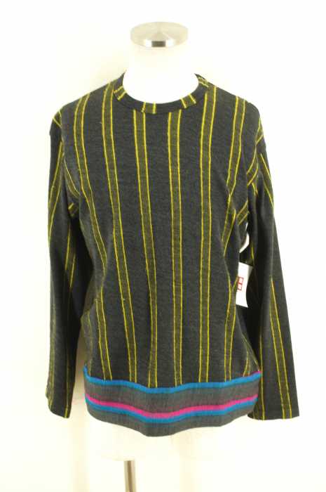 COMME des GARCONS HOMME (コムデギャルソンオム) AD2001 裾切替クルーネックニット メンズ トップス
