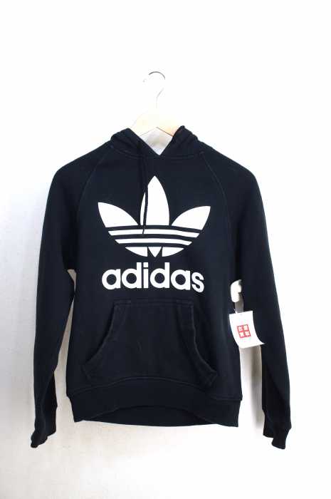 adidas Originals （アディダスオリジナルス） トレフォイルロゴプリントプルオーバーパーカー レディース トップス