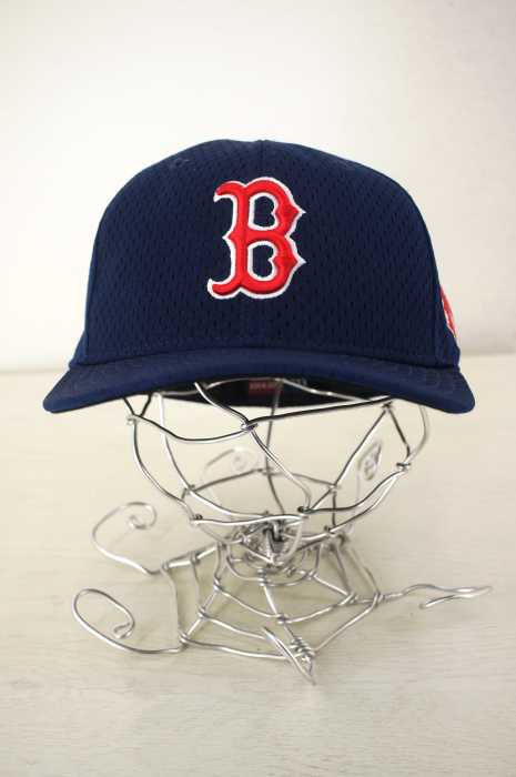 NEW ERA （ニューエラ） MLB レッドソックス ロゴ刺繍 6パネルキャップ メンズ 帽子