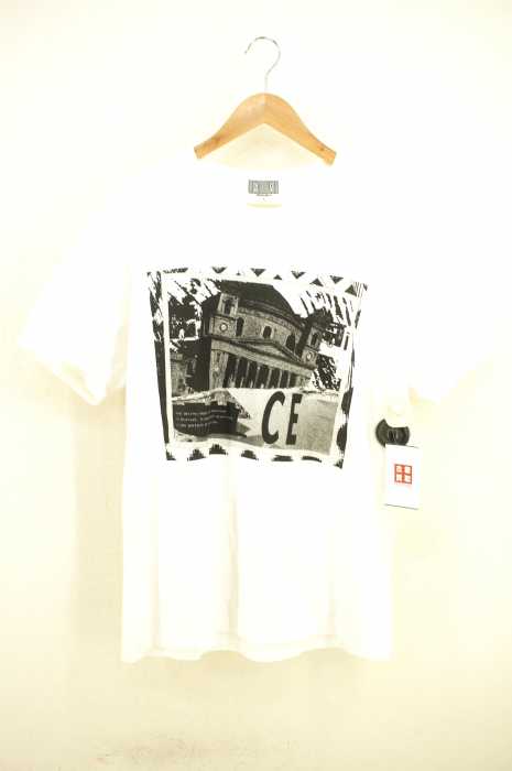 C.E (シーイー) destroyed building prin TEE メンズ トップス