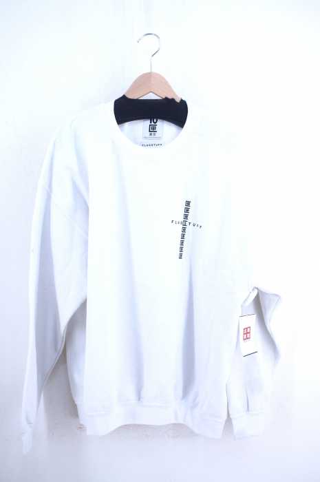 10匣 TEN BOX × FLAGSTUFF （テンボックス フラッグスタッフ） 19SS 伊勢丹別注 バックプリントコットンクルーネックスウェット メンズ トップス