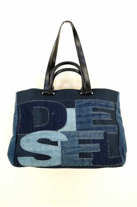 DIESEL (ディーゼル) デニムパッチワークショルダーバッグ レディース バッグ