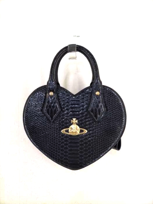 Vivienne Westwood（ヴィヴィアンウエストウッド） 型押し ハートモチーフ ハンドバッグ レディース バッグ