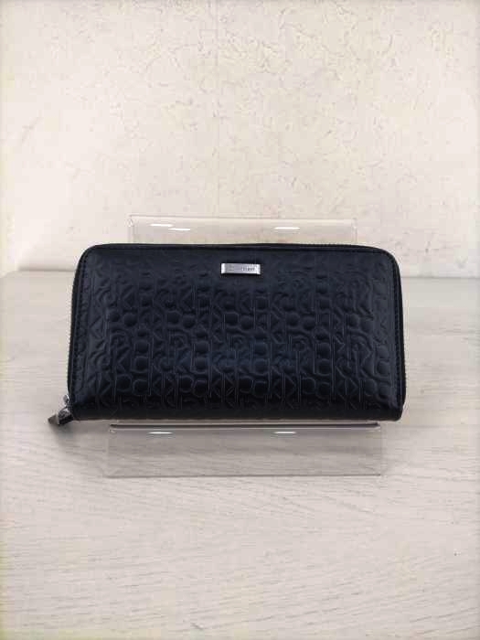 CALVIN KLEIN（カルバンクライン） モノグラム ラウンドジップウォレット メンズ 財布・ケース