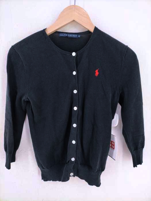 RALPH LAUREN（ラルフローレン） クルーネック七分丈カーディガン レディース トップス