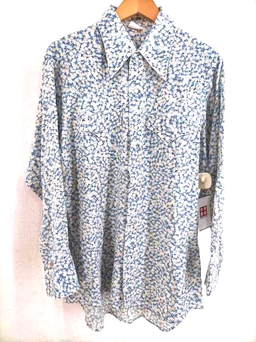 ELY PLAINS(フメイ) 70~80S 花柄ウエスタンシャツ メンズ トップス