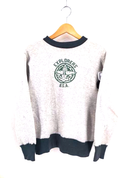 USED古着（ユーズドフルギ） 50~60S EXPLORERS B.S.A. セットインスリーブスウェット メンズ トップス