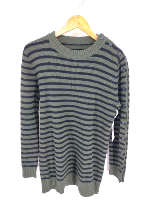 MM6 Maison Margiela（エムエムシックス メゾンマルジェラ） 16AW サイドボタンボーダーニット レディース トップス