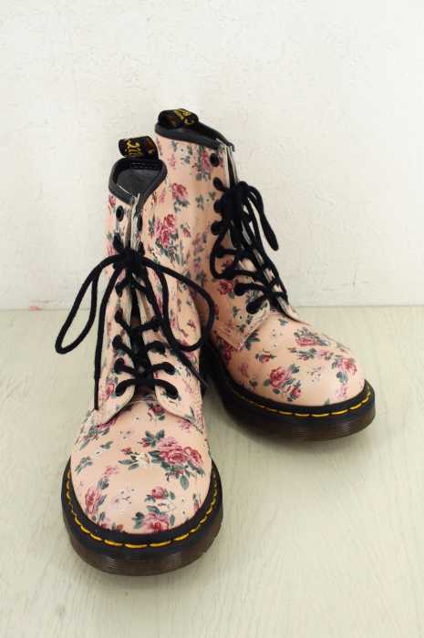 Dr.Martens (ドクターマーチン) フラワープリント 8ホールブーツ レディース シューズ