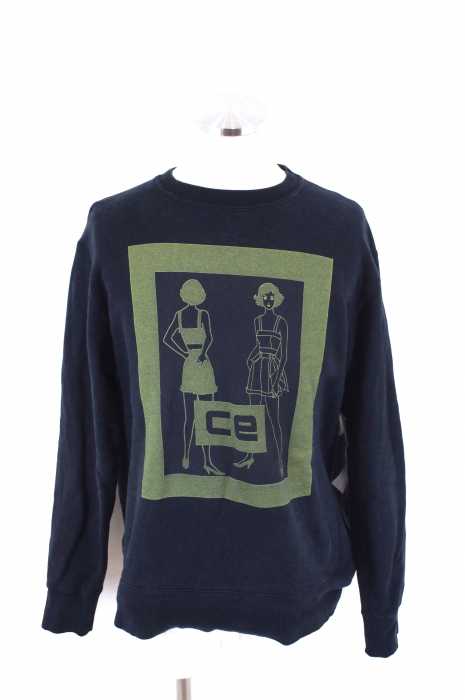C.E (シーイー) ガールプリントクルーネックスウェット メンズ トップス