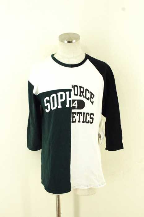 SOPHNET. （ソフネット） 17SS 3/4 SLEEVE SPLIT TEE　デザイン切替Tシャツ メンズ トップス