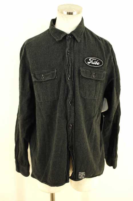 STUSSY （ステューシー） ワッペンコットンネルワークシャツ メンズ トップス
