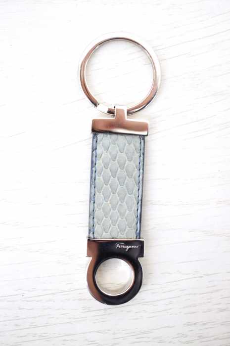 Salvatore Ferragamo （サルヴァトーレフェラガモ） レザーキーリング メンズ ファッション雑貨
