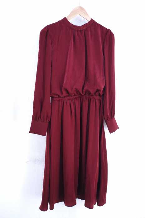 INDEX（インデックス） 18AW ボウタイサテンミディ丈ワンピース レディース ワンピース