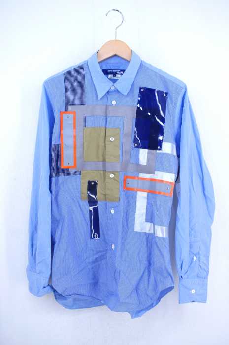 JUNYA WATANABE COMME des GARCONS MAN(ジュンヤワタナベコムデギャルソンマン) 16aw 多素材パッチワークシャツ メンズ トップス