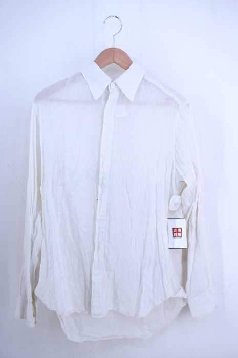 Yohji Yamamoto POUR HOMME （ヨウジヤマモトプールオム） リネン混 比翼ボタンシャツ メンズ トップス