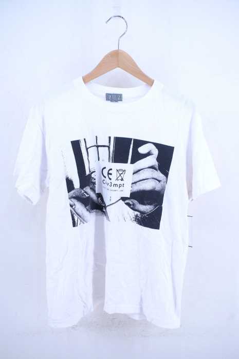 C.E (シーイー) デザインプリントコットン半袖Tシャツ メンズ トップス