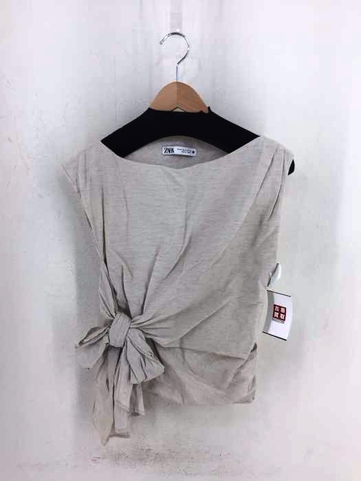 ZARA（ザラ） フロントリボン　ノースリーブブラウス レディース トップス
