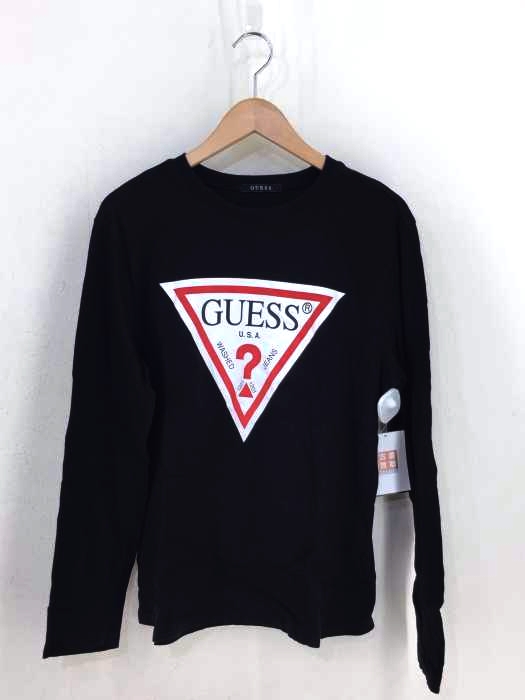 GUESS（ゲス） ロゴプリント ロングTシャツ メンズ トップス
