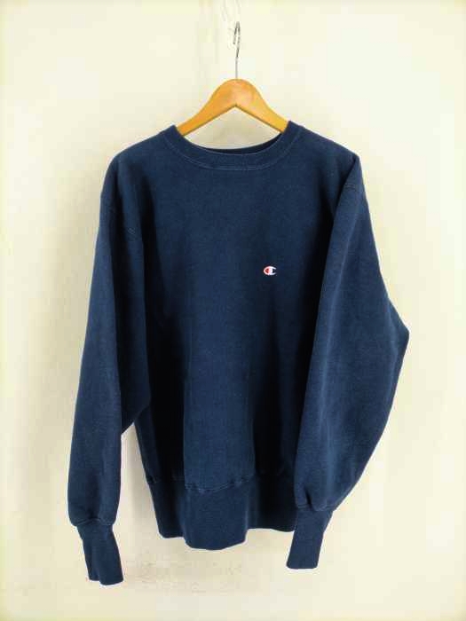Champion(チャンピオン) 90S USA製 刺繍タグ初期 REVESE WEAVE 目刺繍 クルーネックスウェット メンズ トップス