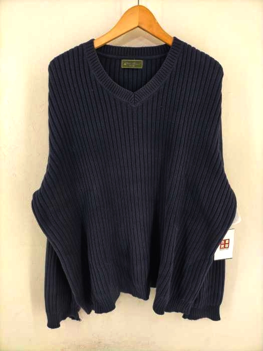 Eddie Bauer(エディーバウアー) Vネックオーバーサイズニット メンズ トップス