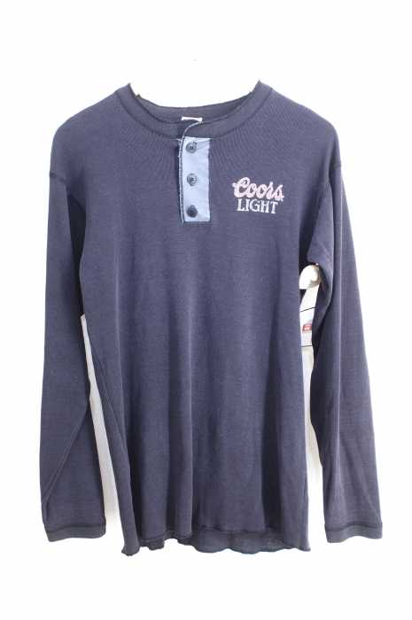 USED古着  （ユーズドフルギ） 80s coors light ヘンリーネックカットソー メンズ トップス