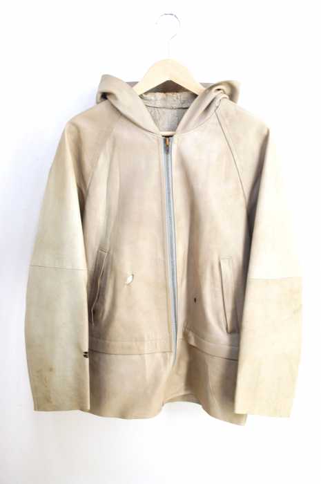 COMME des GARCONS HOMME (コムデギャルソンオム) AD1998 ダメージ加工フーデットブルゾン メンズ アウター