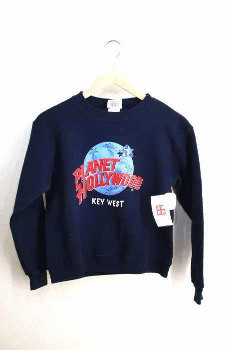 USED古着  （ユーズドフルギ） USA製 PLANET HOLLYWOOD プリントスウェット レディース トップス