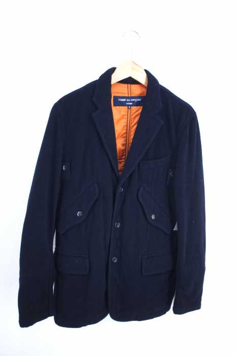 COMME des GARCONS HOMME （コムデギャルソンオム） AD2005 裏地レスキューカラーウール3Bジャケット メンズ アウター