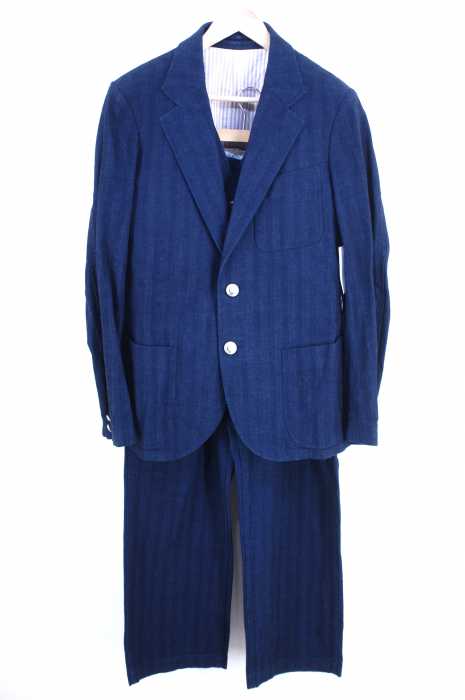 The Stylist Japan（ザスタイリストジャパン） 3ピース 銀ボタン2Bへリンボーンセットアップ メンズ セットアップ