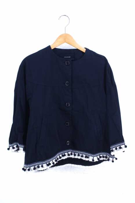 ZARA BASIC (ザラベーシック) ノーカラージャケット レディース アウター