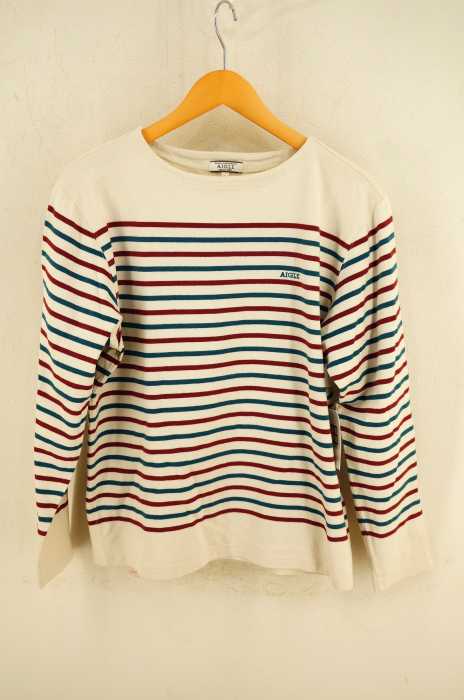 AIGLE （エーグル） ボートネックボーダー柄バスクシャツ メンズ トップス