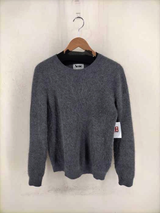 Acne（アクネ） RAKEL ANGORA PAW12 アンゴラ混クルーネックニット レディース トップス