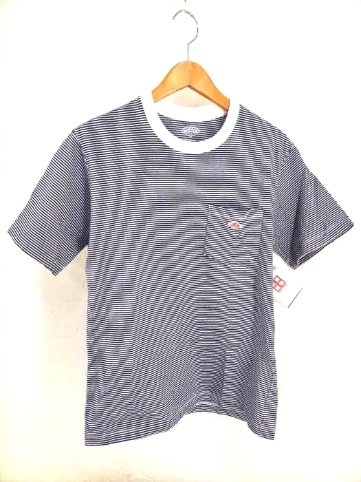 Danton ダントン クルーネックボーダー柄tシャツ メンズ トップス ブランド古着買取販売バズストア