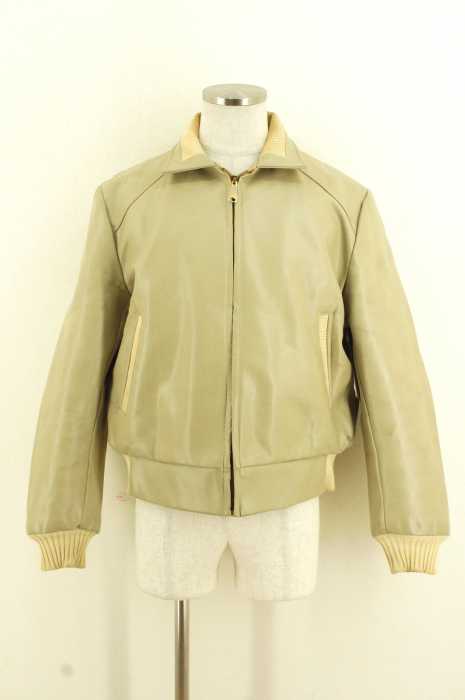 USED古着  （ユーズドフルギ） 内ボアレザーブルゾン メンズ アウター
