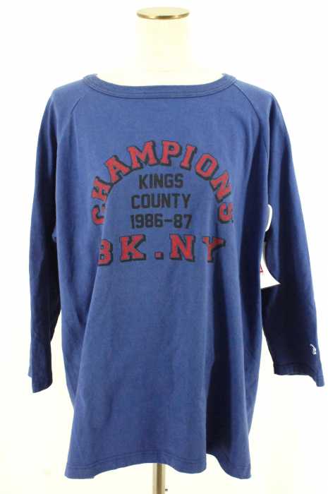 Champion （チャンピオン） ロゴプリントクルーネック七分袖カットソー レディース トップス