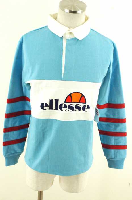 ellesse (エレッセ) ロゴプリントラガーシャツ メンズ トップス