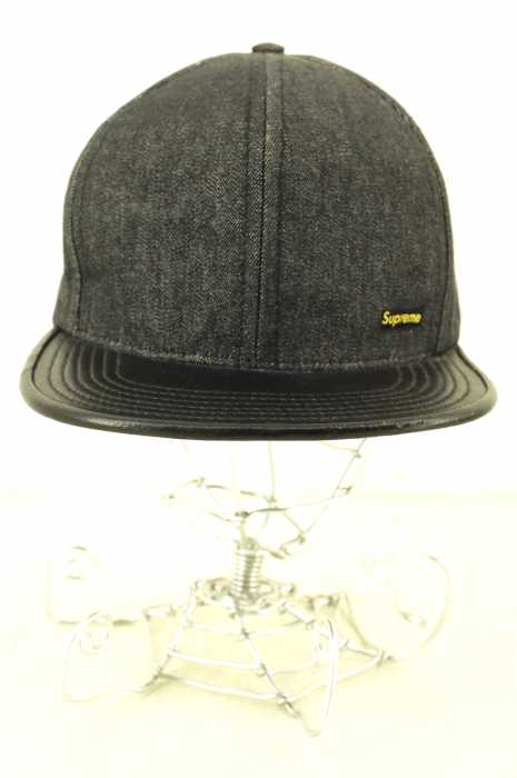 Supreme （シュプリーム） レザー切替パネルキャップ メンズ 帽子