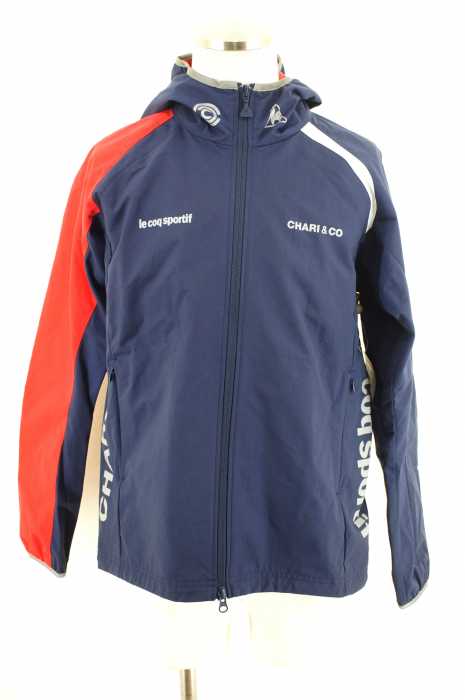 CHARI&CO.  ×　le coq spoltif　（チャリアンドコー　×　ルコックスポルティフ） Teams Up Jacket 切り替えナイロンフードジャケット メンズ アウター