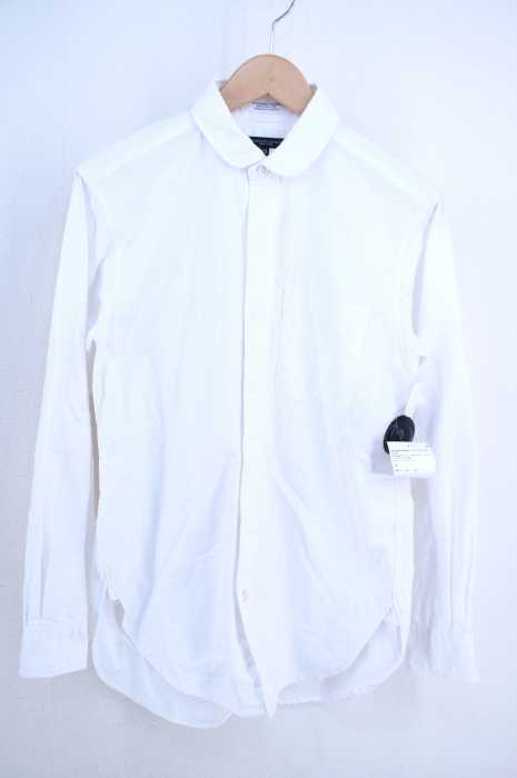 Engineered Garments （エンジニアードガーメンツ） 丸襟 比翼ボタンコットンボタンシャツ メンズ トップス