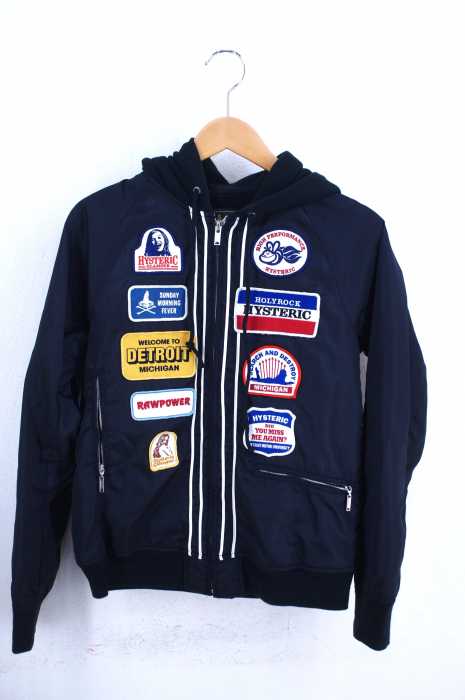 HYSTERIC GLAMOUR （ヒステリックグラマー） ワッペン装飾フーデット