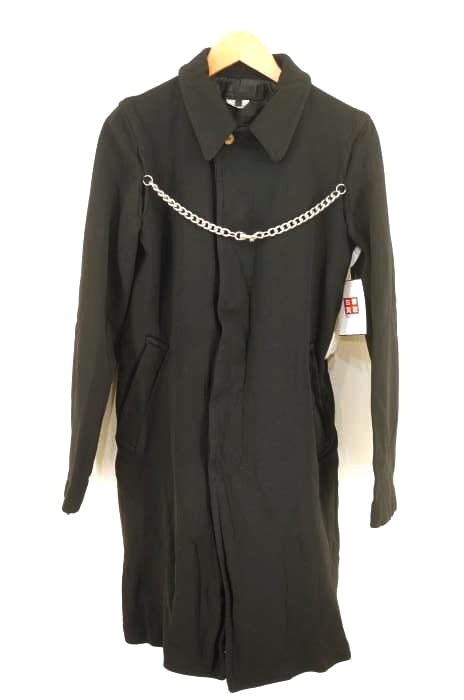 COMME des GARCONS COMME des GARCONS（コムデギャルソンコムデギャルソン） AD2008 08AW ポリ縮絨 チェーン付きステンカラーコート レディース アウター