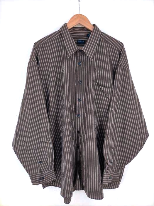 VANHEUSEN(ヴァンヒューゼン) ストライプシャツ 襟芯 メンズ トップス