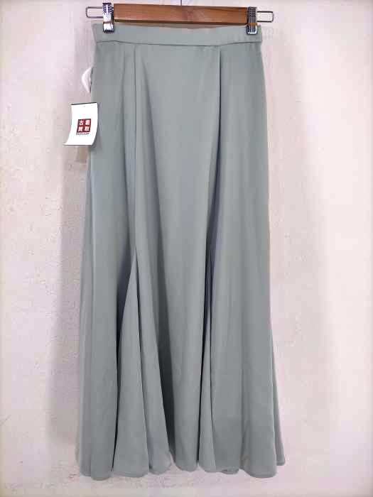 PLST（プラステ） 20AW サテンマキシ丈フレアスカート レディース スカート