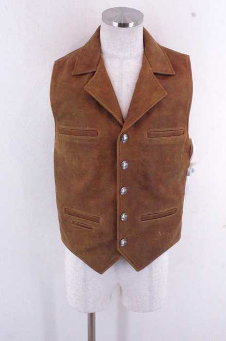 Coronado Leather 襟付きレザーベスト メンズ アウター ブランド古着買取販売バズストア